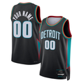 Fenge Custom D.Pistons Charcoal 202526 City Edition Swingman Jerseys