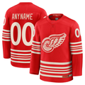 Fenge Custom D.Red wings Red Centennial Premium Jerseys