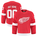 Fenge Custom D.Red wings Red Home Authentic Pro Jerseys