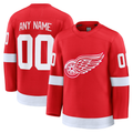 Fenge Custom D.Red wings Red Home Premium Jerseys