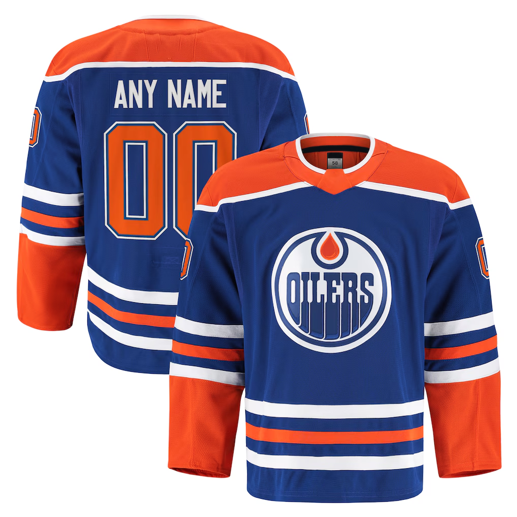 Fenge Custom E.Oilers Royal Home Authentic Pro Jerseys