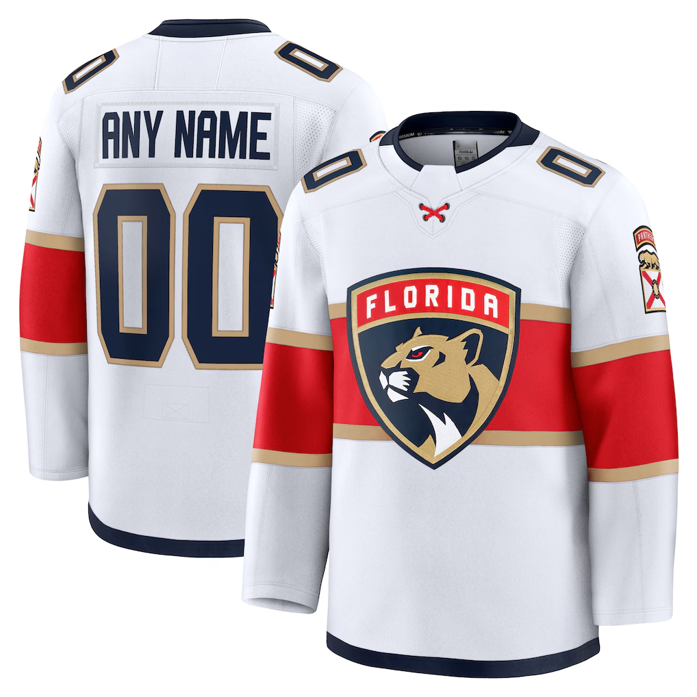 Fenge Custom F.Panthers White Away Premium Jerseys
