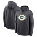 Fenge Custom GB.Packers Anthracite Pullover Hoodie Game Stitched Jerseys