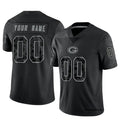 Fenge Custom GB.Packers Black REFLECTIVE Limited Stitched Jerseys