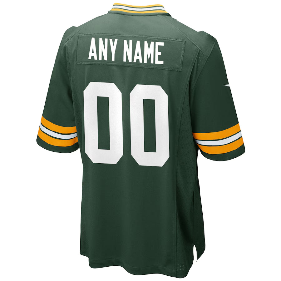 Fenge Custom GB.Packers Green Home Game Stitched Jerseys