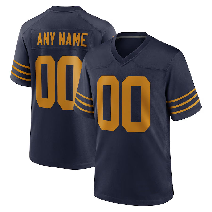 Fenge Custom GB.Packers Navy The 1923 Classic Game Stitched Jerseys
