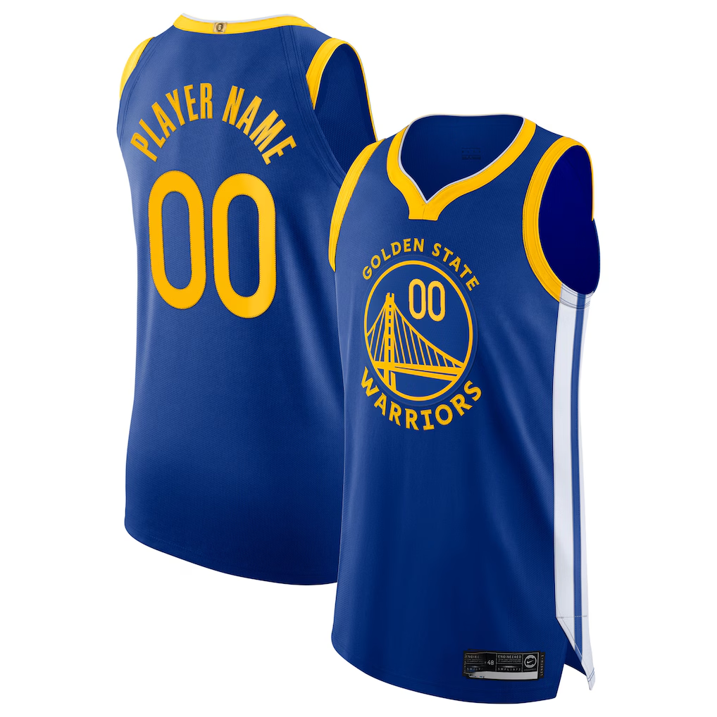 Fenge Custom G.State Warriors Blue 2020-21 Authentic Jerseys - Icon Edition