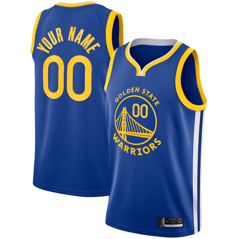 Fenge Custom G.State Warriors Royal 2019-20 Swingman Jerseys - Icon