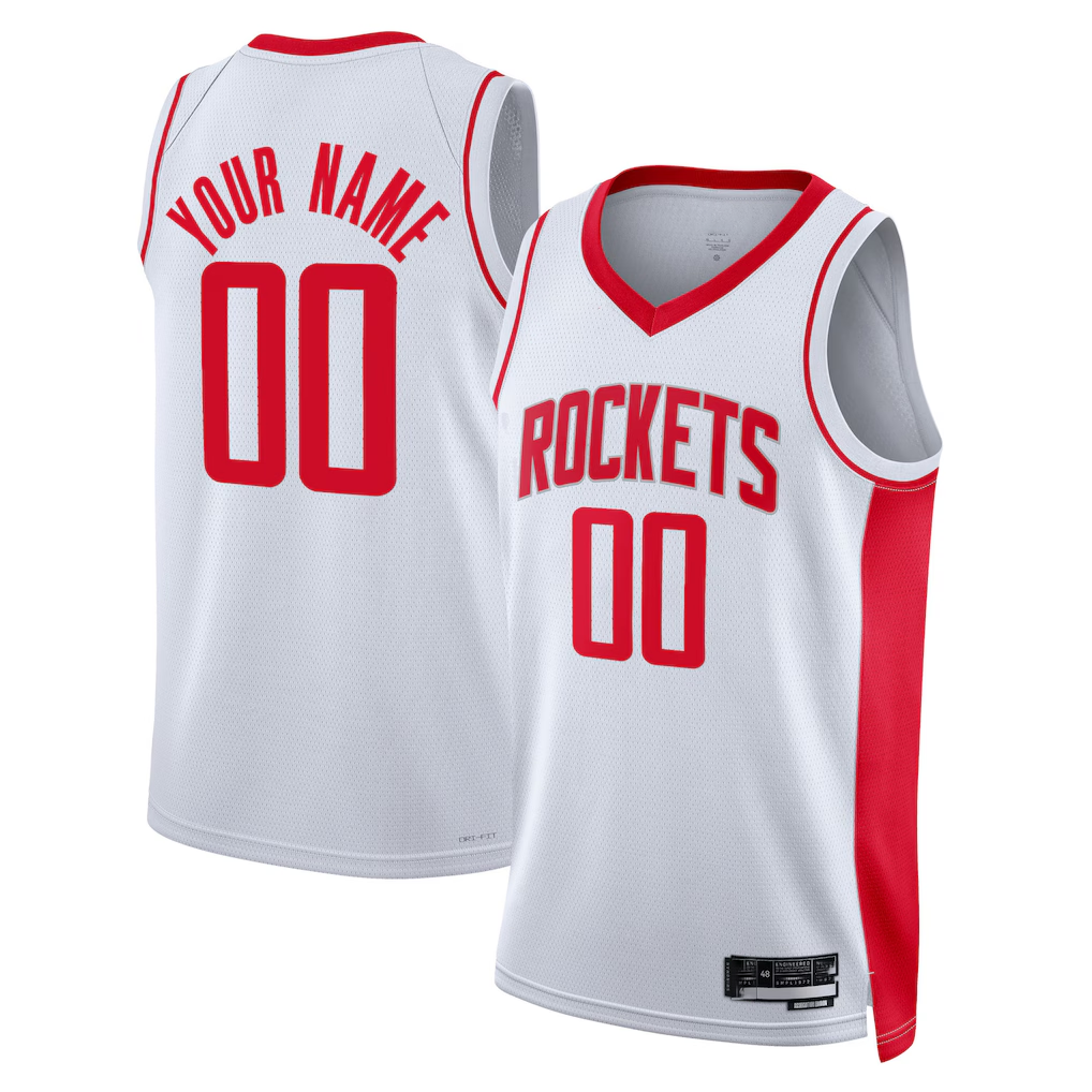 Fenge Custom H.Rockets White 2022-2023 Swingman Stitched Jerseys- Statement Edition
