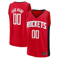 Fenge Custom H.Rockets Red Fast Break Stitched Jerseys-Icon Edition