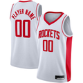 Fenge Custom H.Rockets White 2020-2021 Swingman Stitched Jerseys-Association Edition