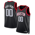 Fenge Custom H.Rockets Black Swingman Stitched Jerseys-Association Edition