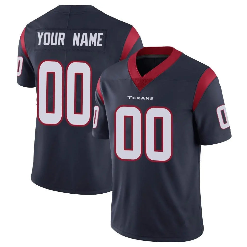 Fenge Custom H.Texans Navy Limited Vapor Untouchable Home Game Any Name & Numbers Stitched Jerseys