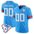 Fenge Custom H.Texans Rivalries Blue Jersey - All Stitched