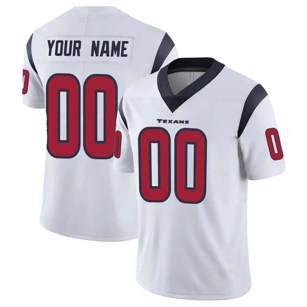 Fenge Custom H.Texans White Limited Vapor Untouchable Home Game Any Name & Numbers Stitched Jerseys