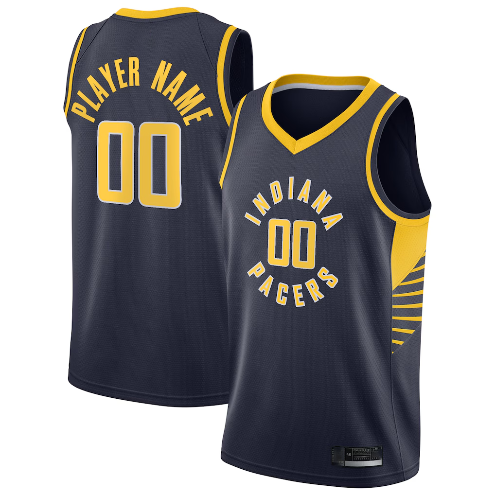 Fenge Custom I.Pacers Navy Swingman Jerseys - Icon Edition