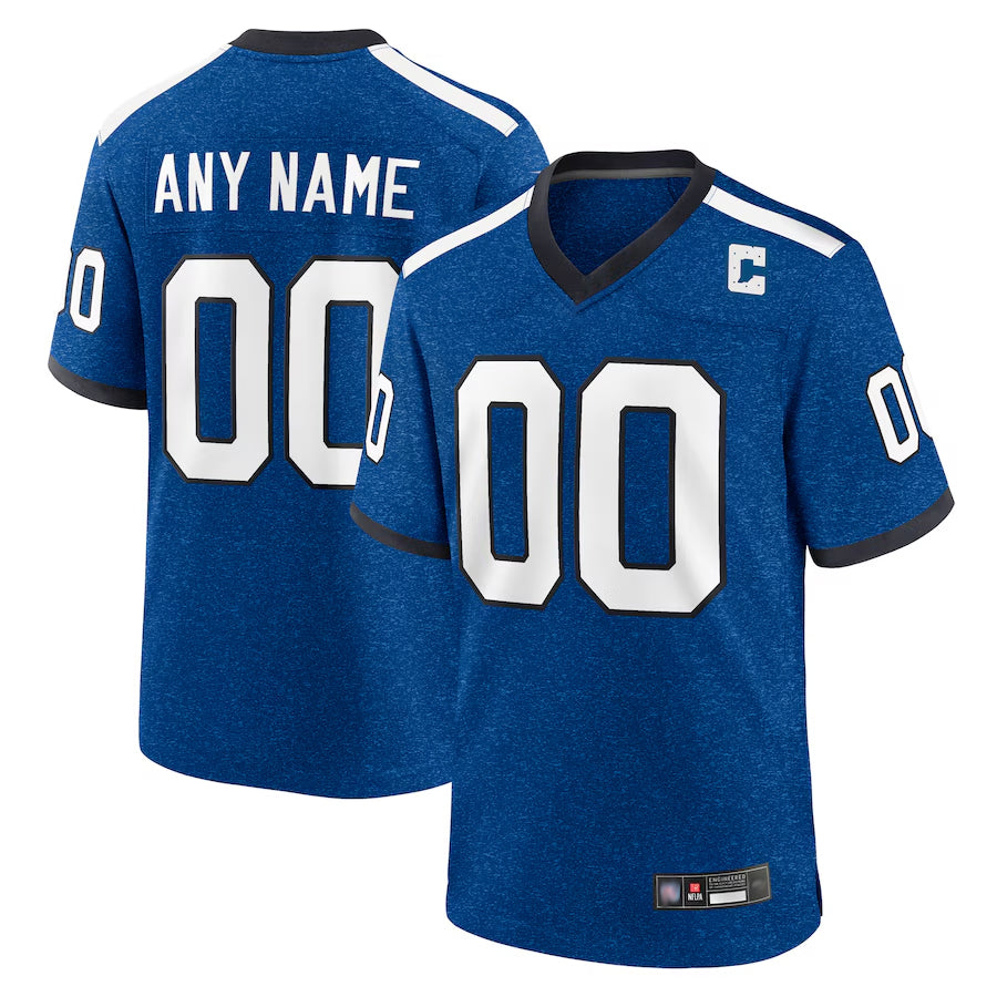 Fenge Custom IN.Colts Blue Indiana Nights Replica Game Stitched Jersey