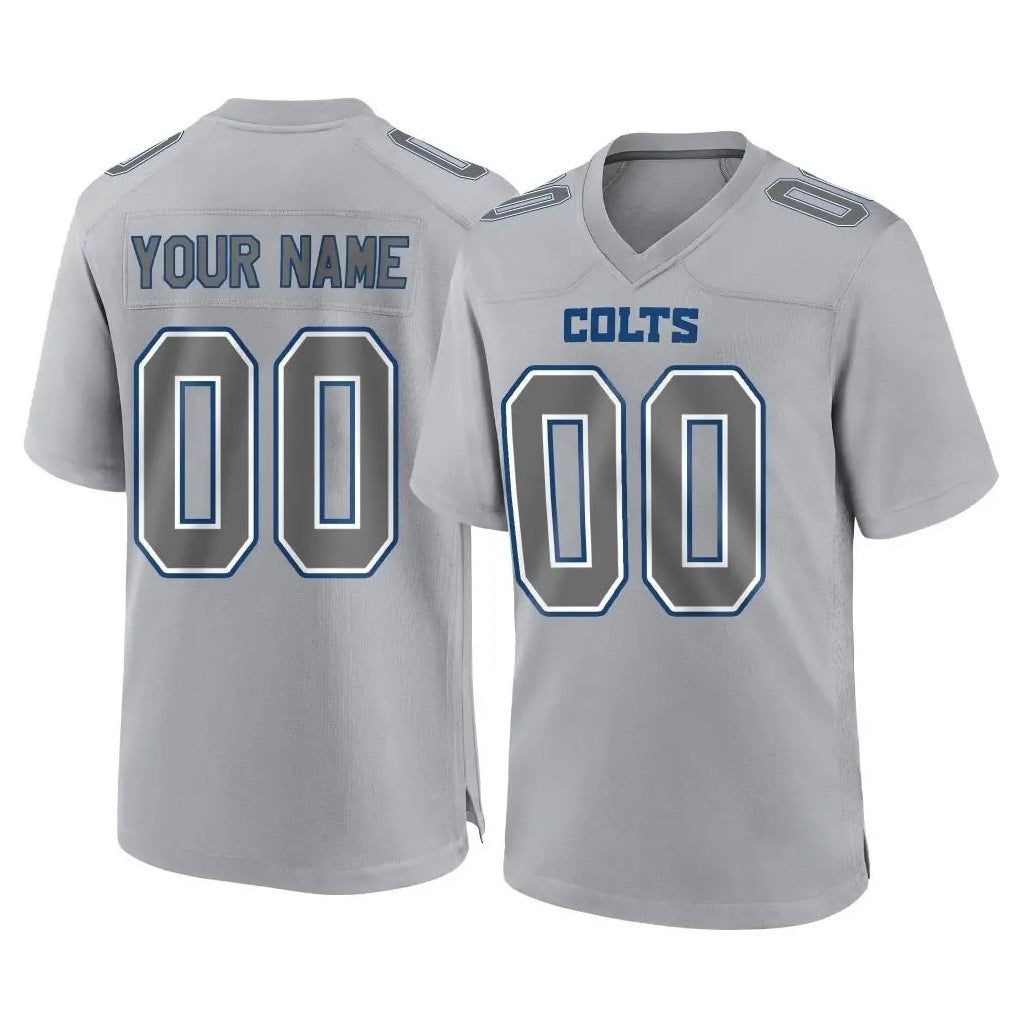 Fenge Custom IN.Colts Gray Atmosphere Fashion Home Game Any Name & Numbers Stitched Jerseys