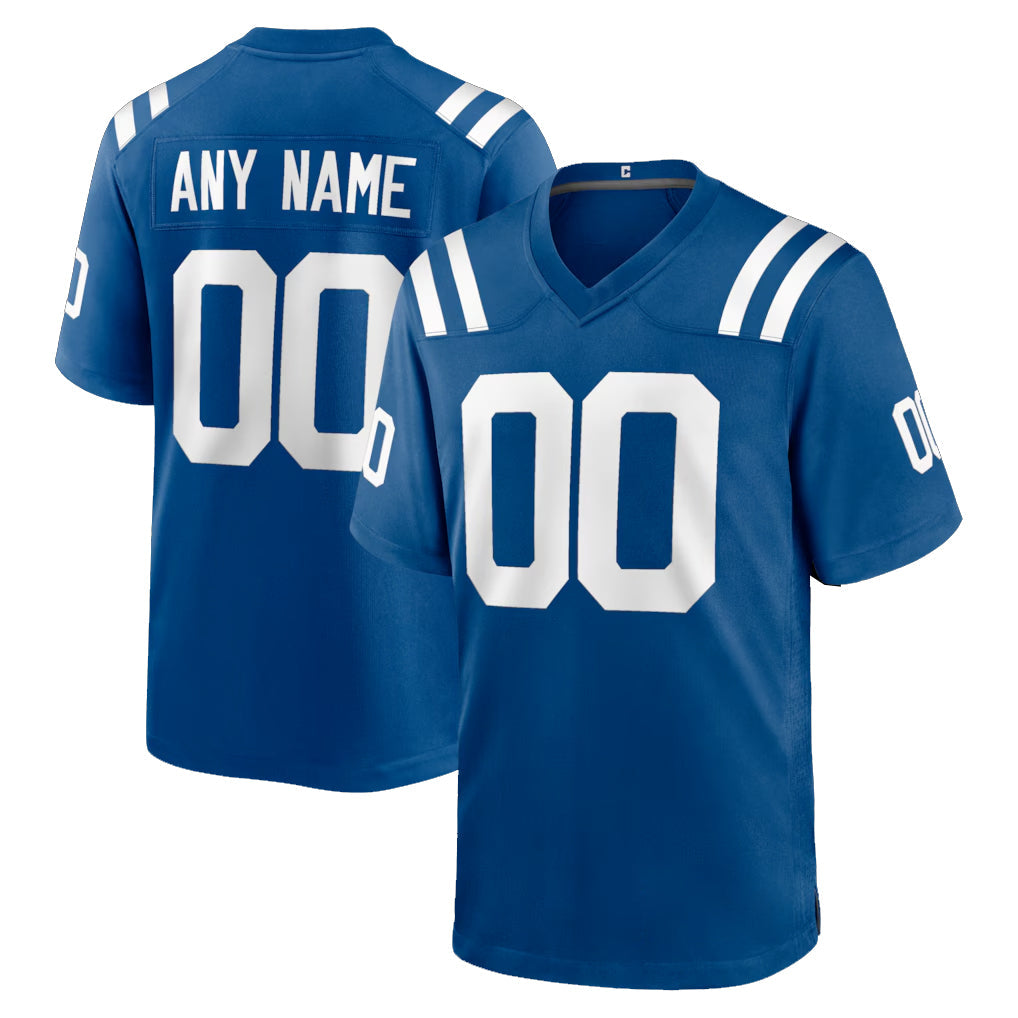 Fenge Custom IN.Colts Royal Home Game Any Name & Numbers Stitched Jerseys