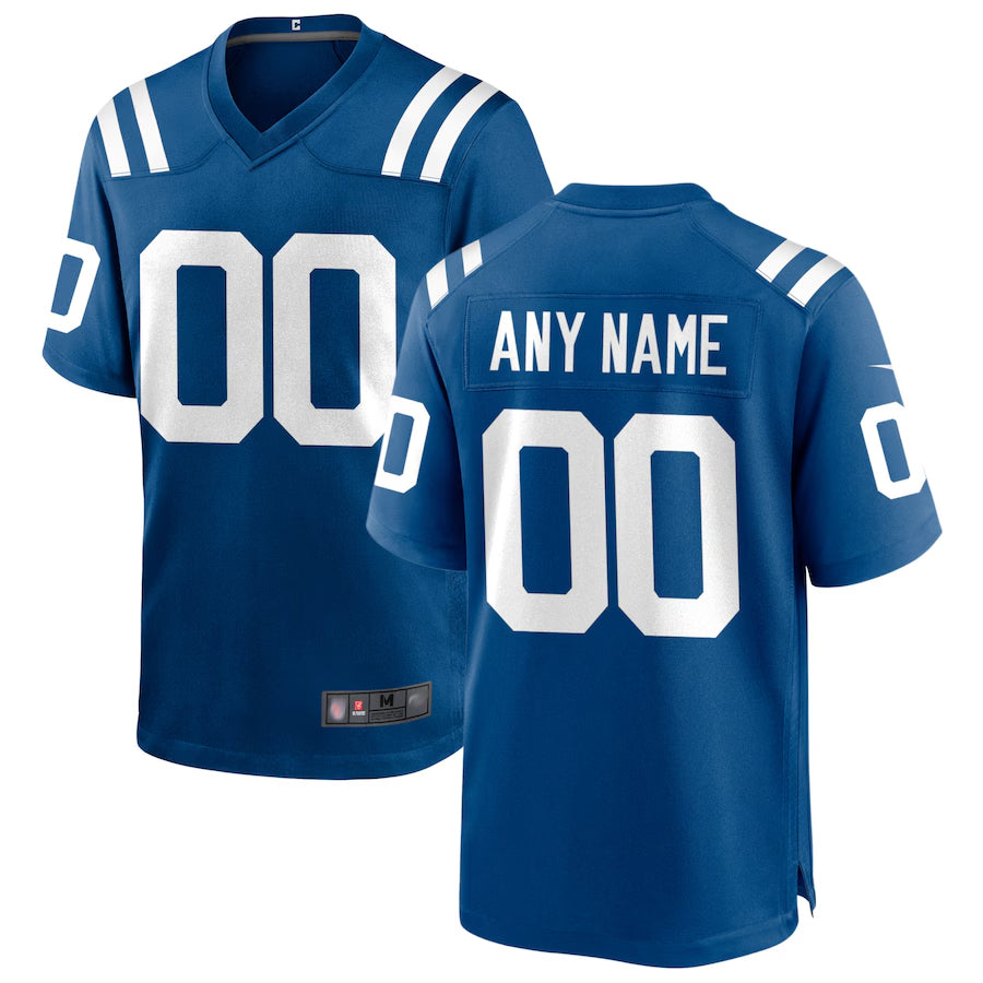 Fenge Custom IN.Colts Royal Replica Home Game Stitched Jerseys