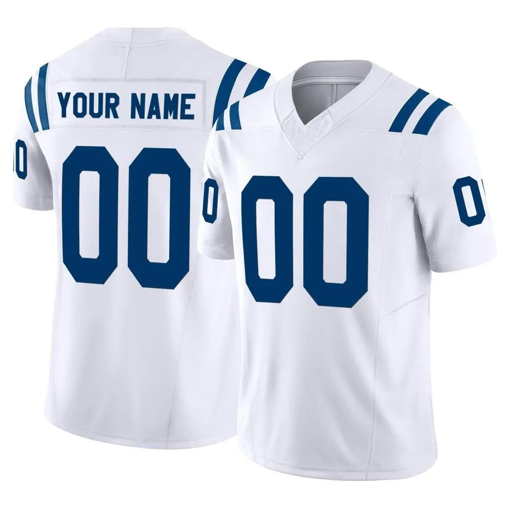 Fenge Custom IN.Colts White Limited Vapor F.U.S.E. Home Game Any Name & Numbers Stitched Jerseys