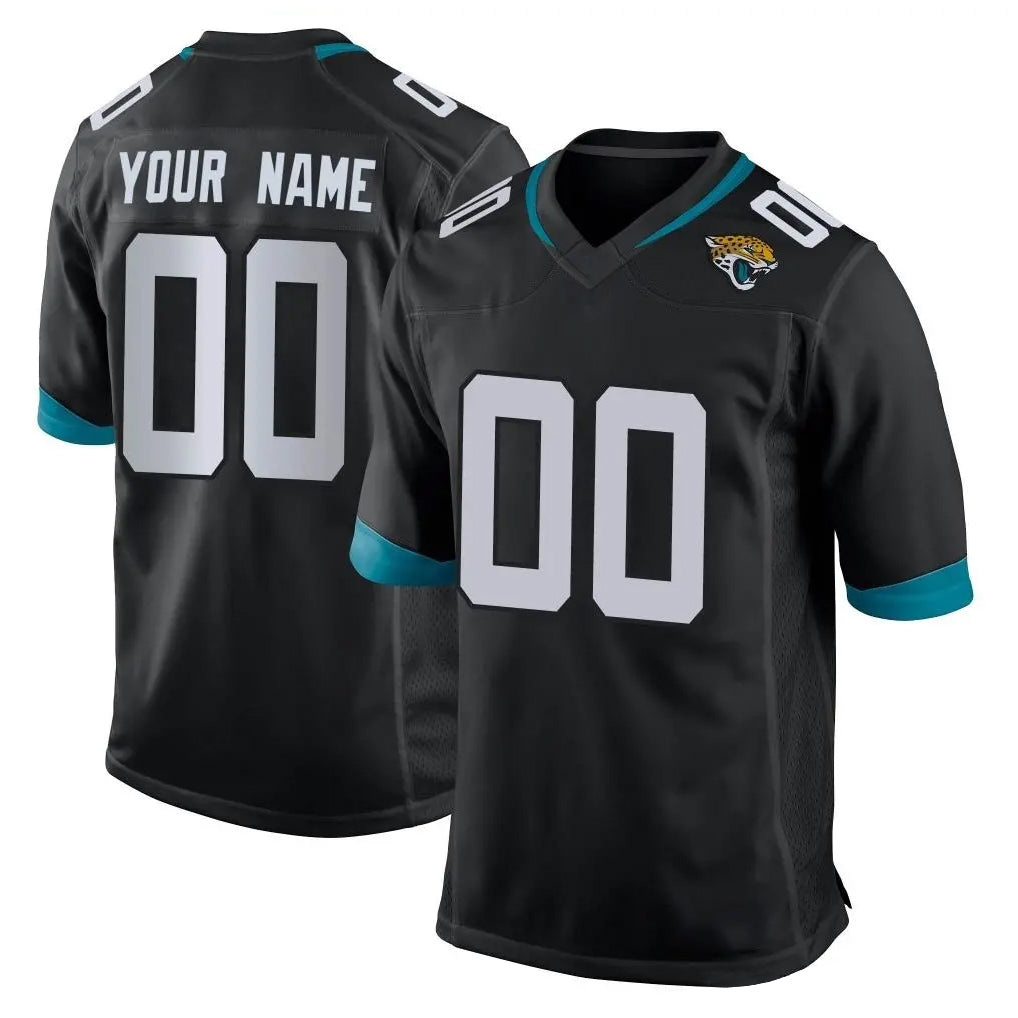 Fenge Custom J.Jaguars Black Home Game Any Name & Numbers Stitched Jerseys