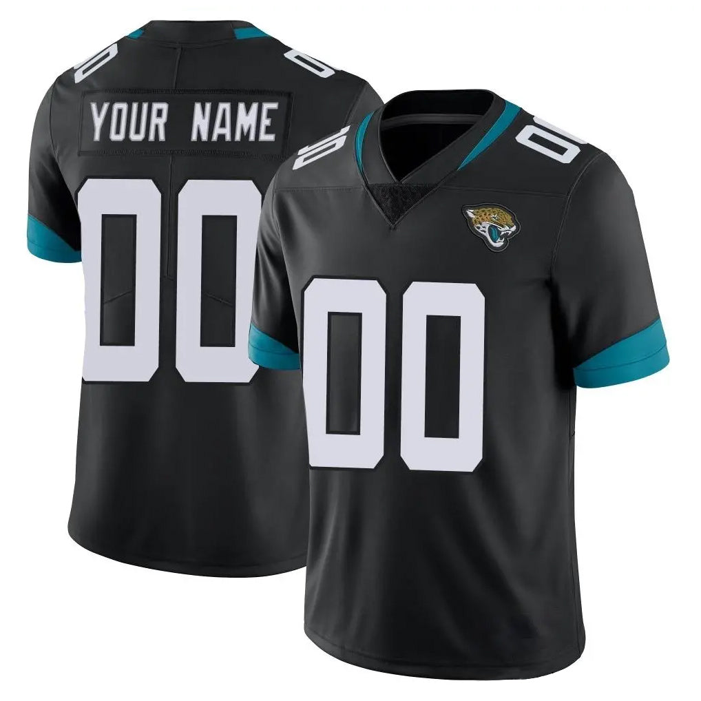 Fenge Custom J.Jaguars Black Vapor Untouchable Limited Home Game Any Name & Numbers Stitched Jerseys