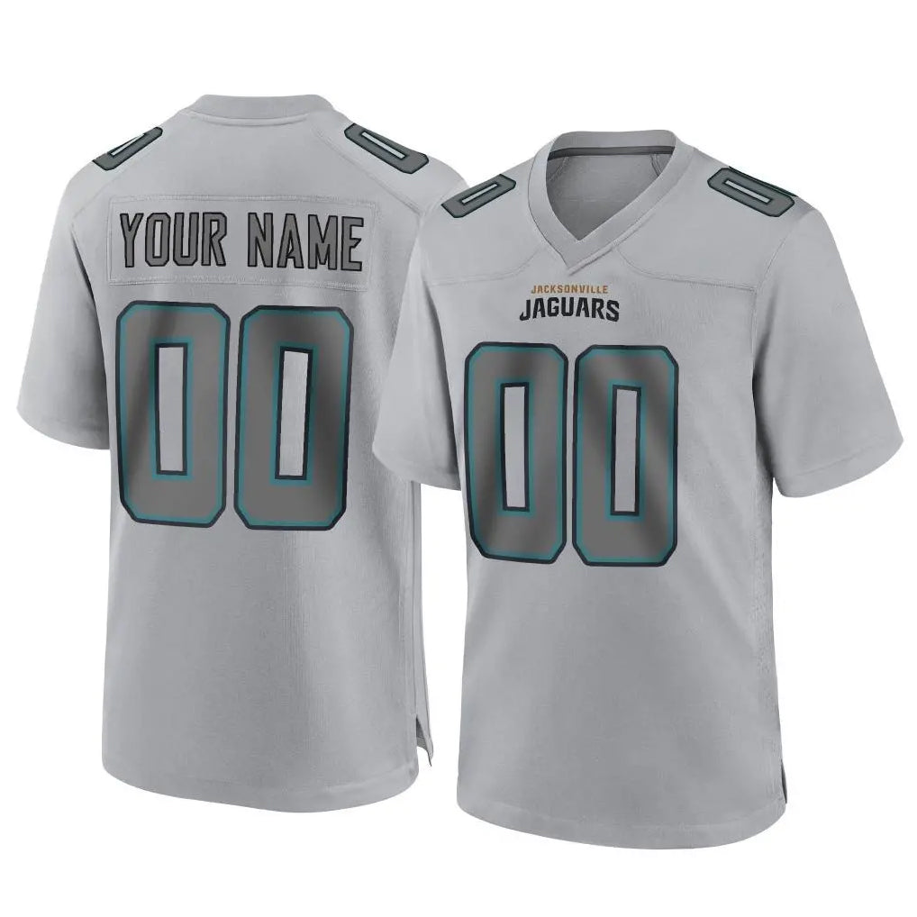 Fenge Custom J.Jaguars Gray Atmosphere Fashion Home Game Any Name & Numbers Stitched Jerseys