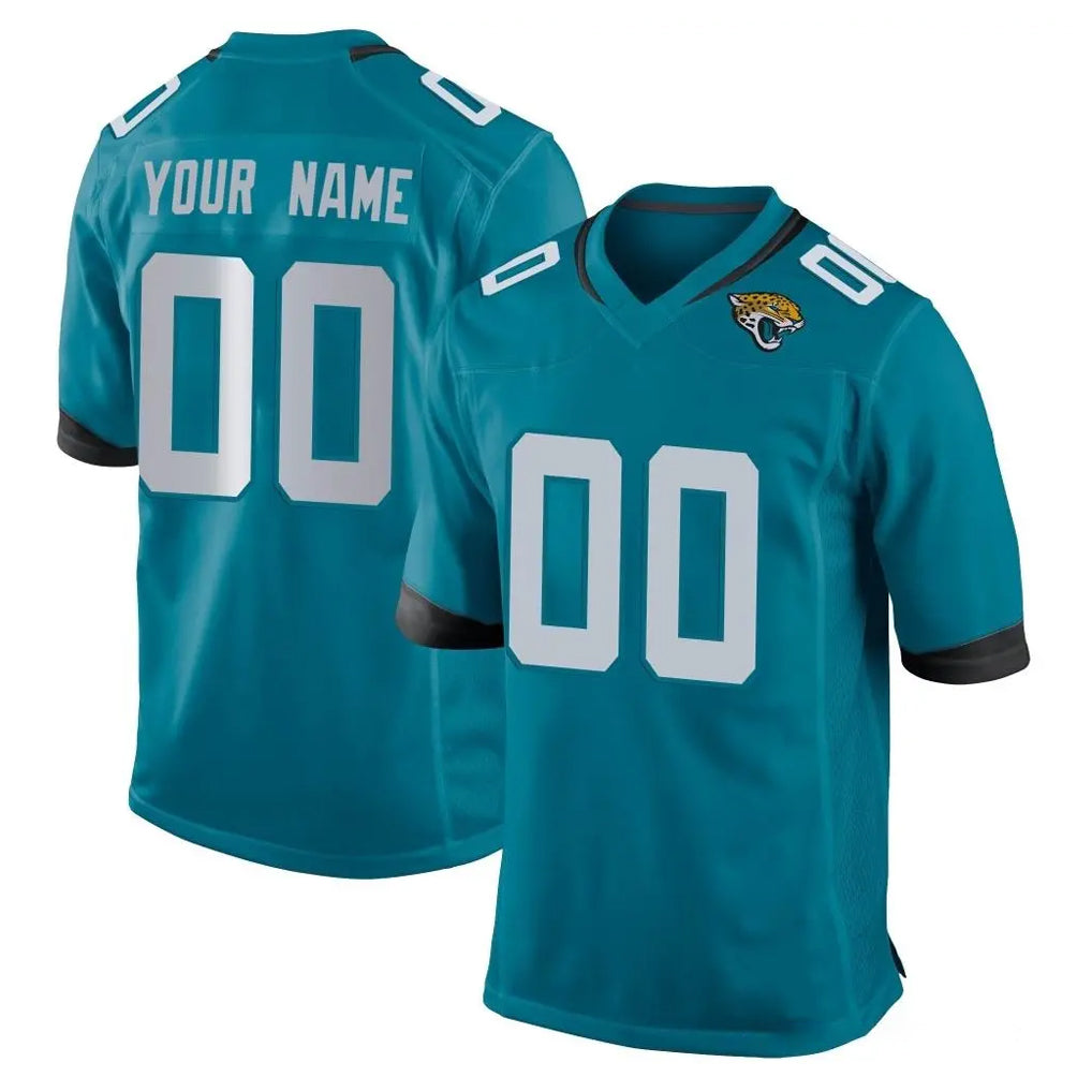 Fenge Custom J.Jaguars Teal Home Game Any Name & Numbers Stitched Jerseys
