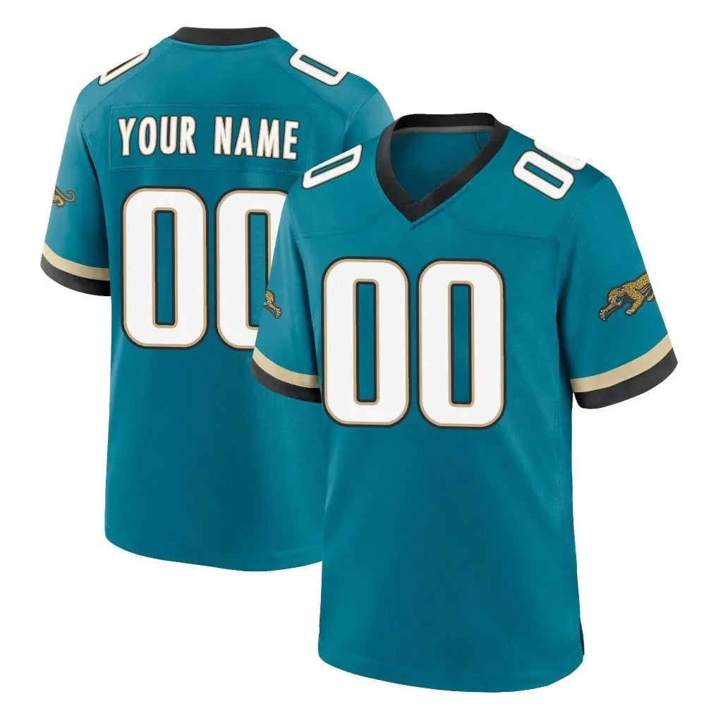 Fenge Custom J.Jaguars Teal Prowler Throwback Limited Home Game Any Name & Numbers Stitched Jerseys