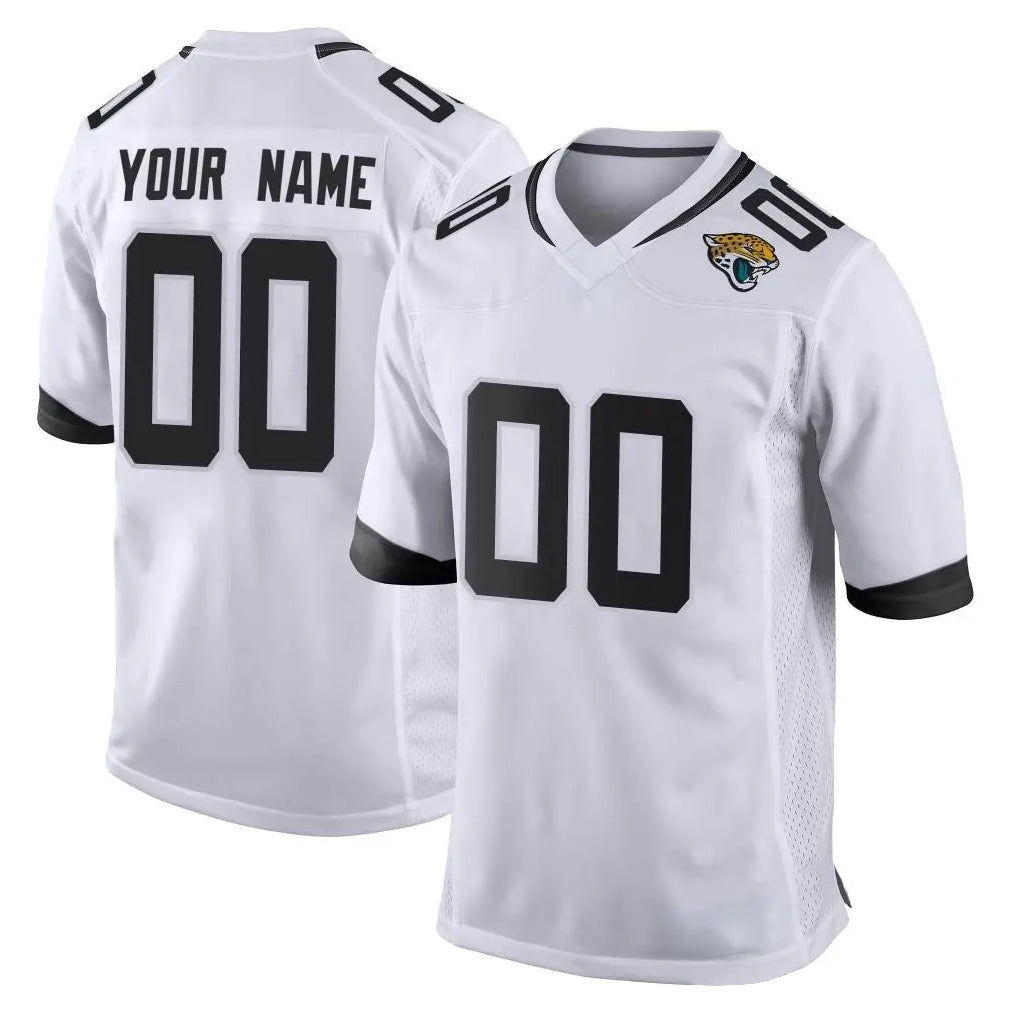 Fenge Custom J.Jaguars White Home Game Any Name & Numbers Stitched Jerseys
