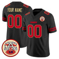 Fenge Custom KC.Chiefs Black Limited Vapor F.U.S.E. Home Game Any Name & Numbers Stitched Jerseys