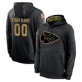 Fenge Custom KC.Chiefs Black Salute to Service Hoodies Limited Game Any Name & Numbers Stitched Jerseys