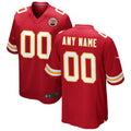 Fenge Custom KC.Chiefs Red Replica Game Stitched Jerseys