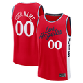 Fenge Custom LA.Clippers Red Fast Break Stitched Jerseys- Statement Edition