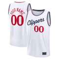 Fenge Custom L.Clippers White Fast Break Stitched Jerseys - Association Edition