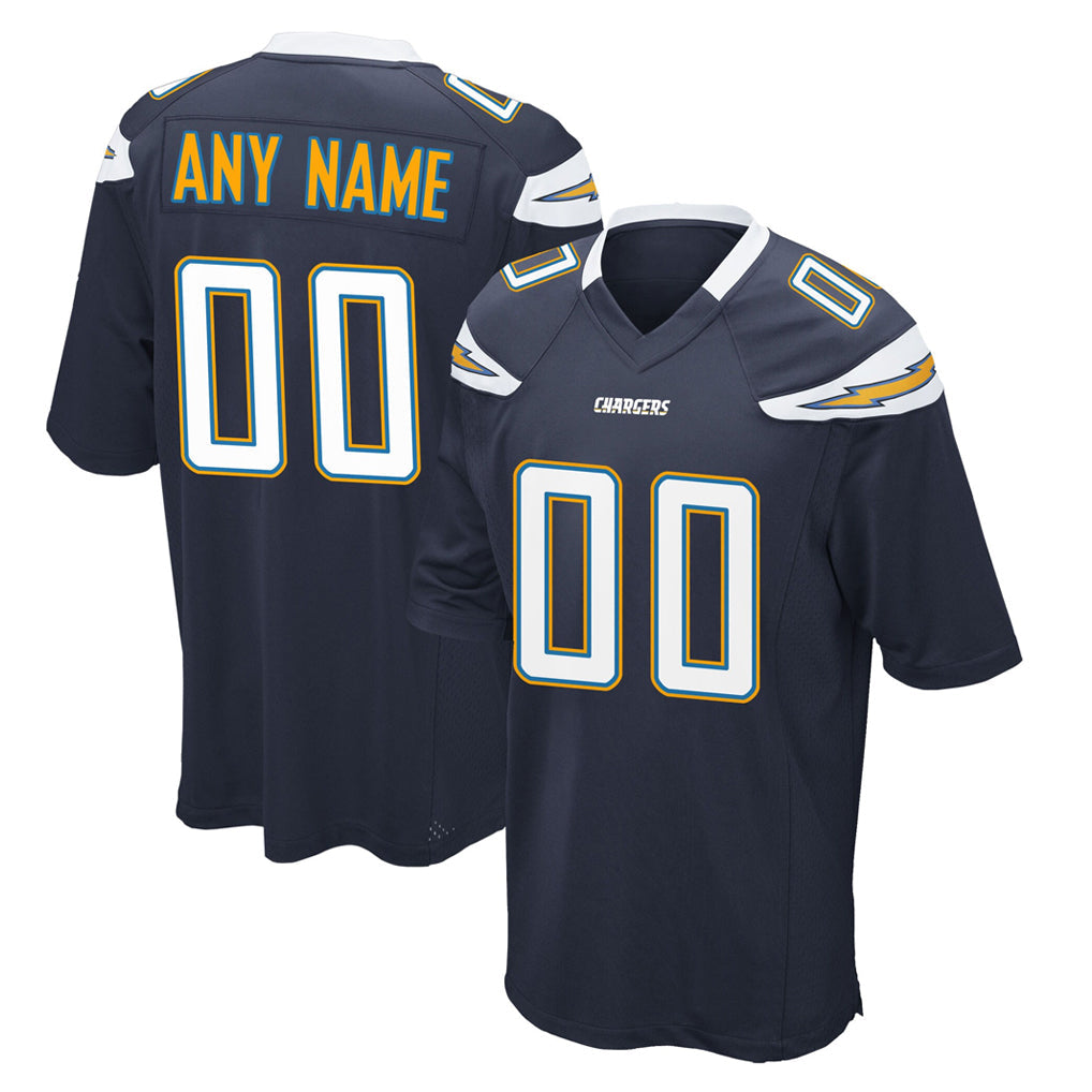 Fenge Custom LA.Chargers Navy Game Stitched Jerseys