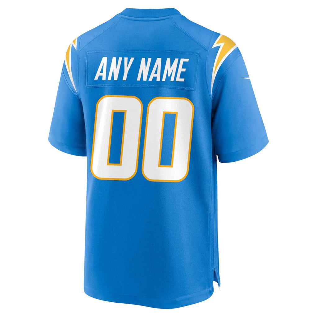 Fenge Custom LA.Chargers Powder Blue Home Game Stitched Jerseys