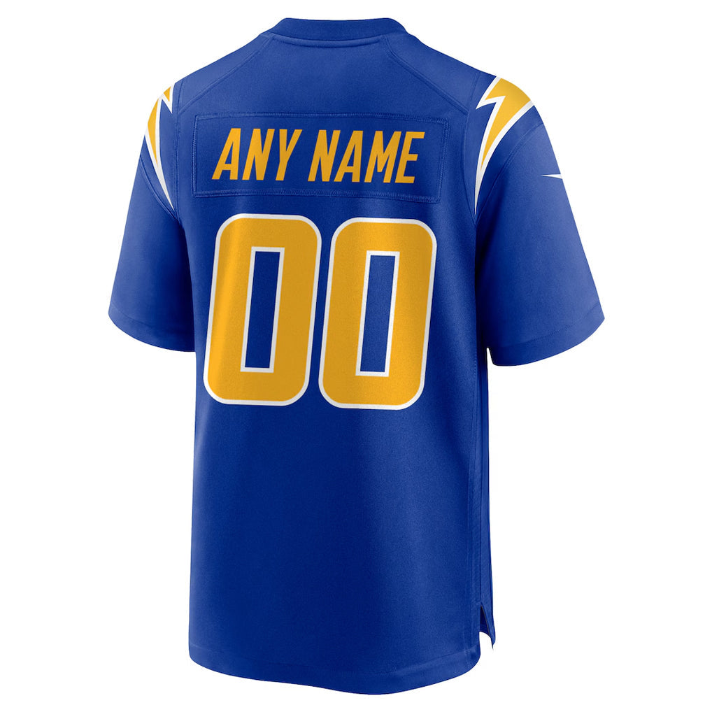Fenge Custom LA.Chargers Royal Alternate Home Game Stitched Jerseys