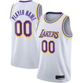Fenge Custom LA.Lakers White 2020-2021 Swingman Stitched Jerseys - Association Edition