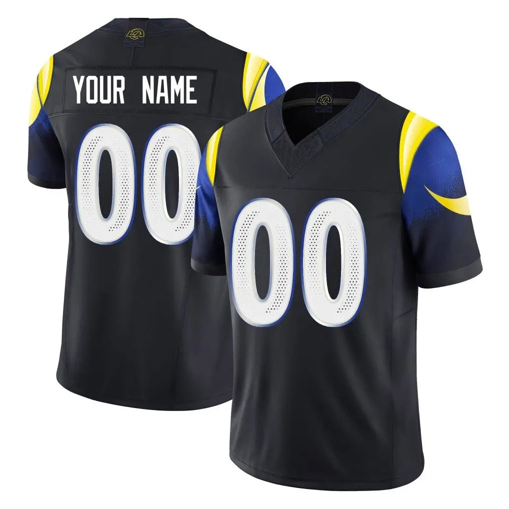 Fenge Custom LA.Rams Black Midnight Rivalries Collection Limited Home Game Any Name & Numbers Stitched Jerseys