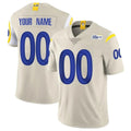 Fenge Custom LA.Rams Bone Limited Vapor Home Game Any Name & Numbers Stitched Jerseys