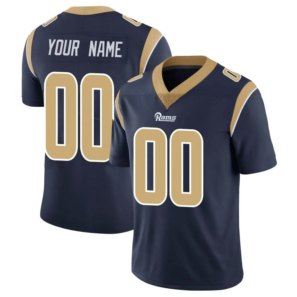 Fenge Custom LA.Rams Navy Limited Vapor Untouchable Home Game Any Name & Numbers Stitched Jerseys