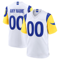 Fenge Custom LA.Rams White Game Stitched Jerseys