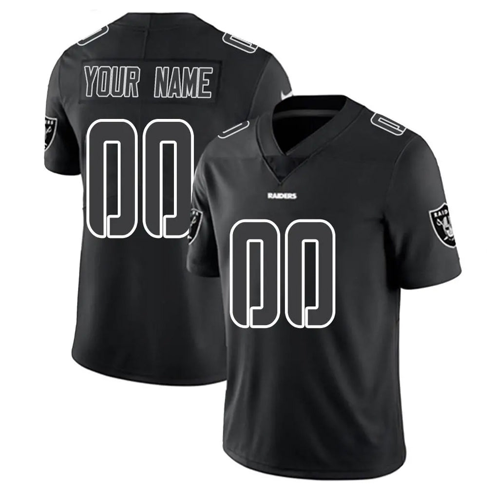 Fenge Custom LV.Raiders Black Limited Black Impact Home Game Any Name & Numbers Stitched Jerseys
