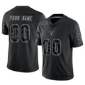 Fenge Custom LV.Raiders Black RFLCTV Limited Stitched Jerseys