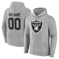Fenge Custom LV.Raiders Gray LOGO Pullover Hoodies Home Game Any Name & Numbers Stitched Jerseys