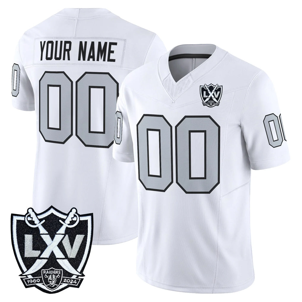 Fenge Custom LV.Raiders White 2026 Vapor Limited Home Game Any Name & Numbers Stitched Jerseys