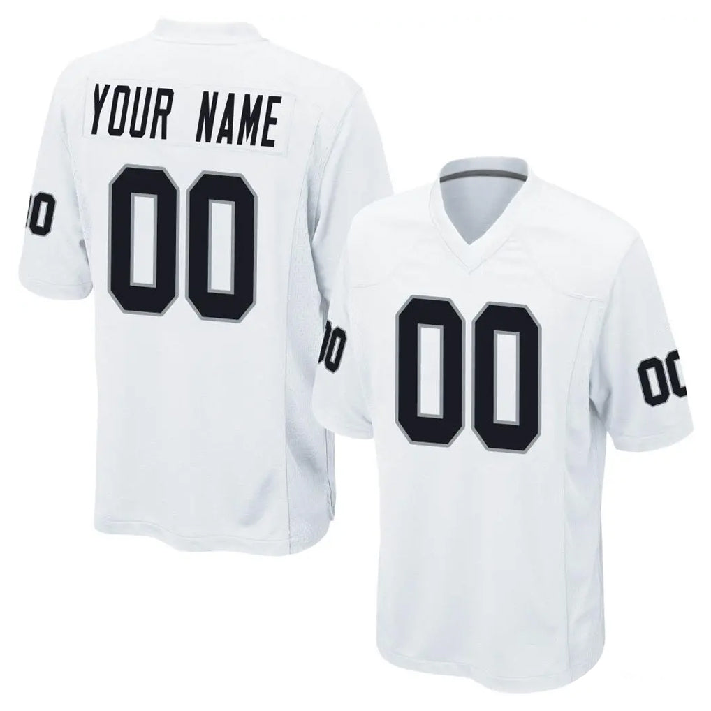 Fenge Custom LV.Raiders White Home Game Any Name & Numbers Stitched Jerseys
