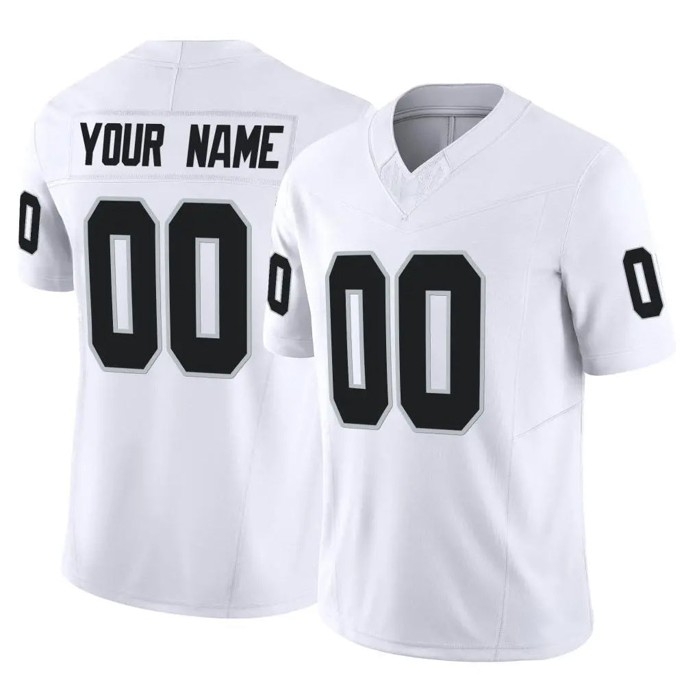 Fenge Custom LV.Raiders White Limited Vapor F.U.S.E. Home Game Any Name & Numbers Stitched Jerseys